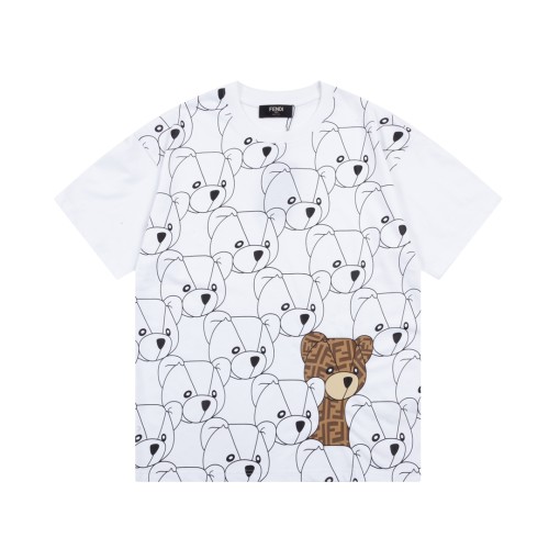 Fendi Luxury Brand Women Mens Short Sleeve T-Shirt   