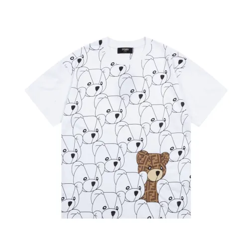 Fendi Luxury Brand Women Mens Short Sleeve T-Shirt   
