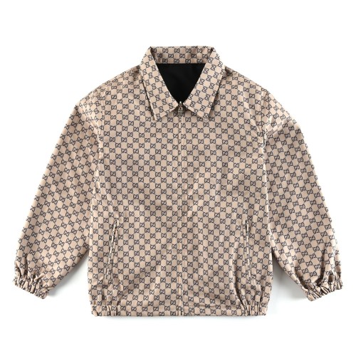 Gucci Mens Coats Luxury Brand Fashion Design GG polyester reversible jacket