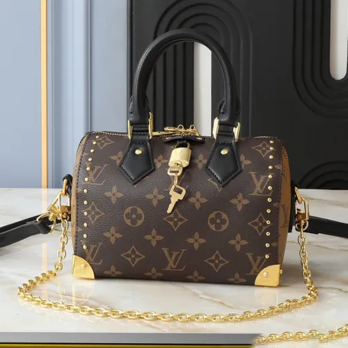 Louis Vuitton Womens Bags Luxury Brand Fashion Type Louis Vuitton Speedy Trunk 20 M13146 with Original Box  