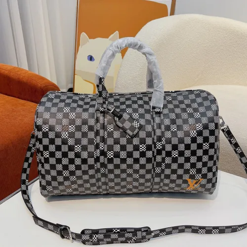 Louis Vuitton Womens and Mens Unisex Bags Luxury Brand LV Keepall Bandoulière 45 Fashion Design Travel Bag