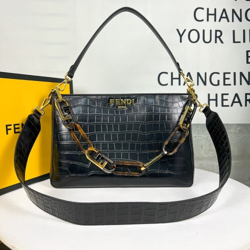 Fendi Womens Bags Shoulder Bags Luxury Brand FENDI O Lock with Original Box