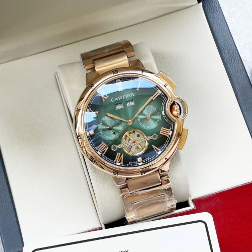 Cartier Mens Watch Luxury Brand Design Fashion Type with Original Box