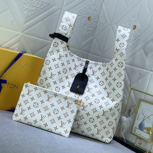 Louis Vuitton Womens Bags Shoulder Bag Luxury Brand Atlantis GM Monogram Canvas with Original Box  