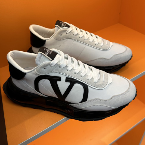 Valentino Garavani Mid-Top Calfskin VL7N Sneaker With Bands Mens Shoes Sneakers Luxury Brand with Original Box  