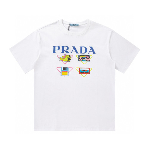 Prada Luxury Brand Men Womens Short Sleeve T-Shirt T shirts   