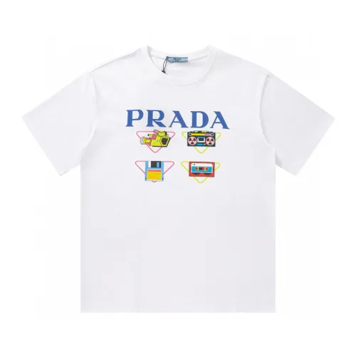 Prada Luxury Brand Men Womens Short Sleeve T-Shirt T shirts   