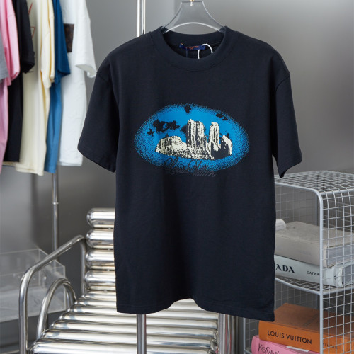 Louis Vuitton Luxury Brand Men Womens Short Sleeve T-Shirt   