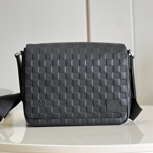 Louis Vuitton Mens Bags Messenger Bag Luxury Brand DISTRICT PM Damier Infini coated canvas Shoulder Bags for Men with Original Box N42711  