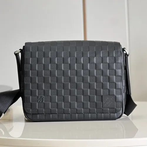 Louis Vuitton Mens Bags Messenger Bag Luxury Brand DISTRICT PM Damier Infini coated canvas Shoulder Bags for Men with Original Box N42711  