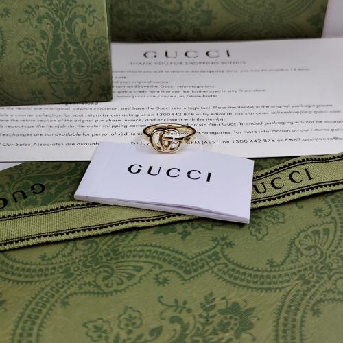 Gucci Luxury Men Womens Ring with Original Box