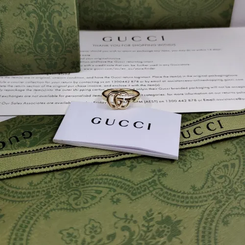 Gucci Luxury Men Womens Ring with Original Box