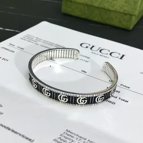 Gucci Luxury Men Womens Bracelet with Original Box Bracelet with Double G in silver ‎551903 J8400 0811