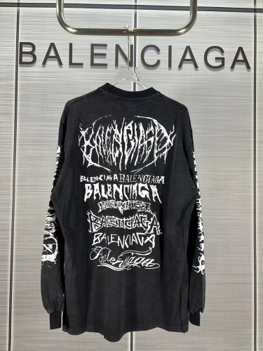 Balenciaga Womens Mens Long Sleeve Sweatshirt Luxury Brand Mens Sweatshirts   