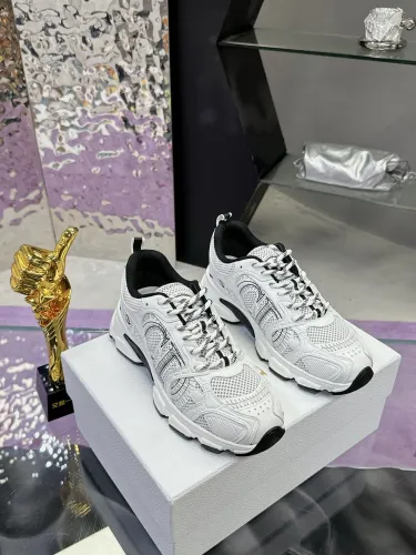 Dior Womens Shoes Sneakers Casual Luxury Brand Dior Chrono Sneaker Mesh with Leather-Effect Panels with Original Box KCK414TXX_S15U whatsapp 