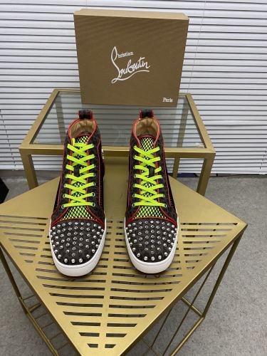 Christian Louboutin Mens Shoes Sneakers Luxury Brand Red Bottom Design Sports Footwears with Original Box