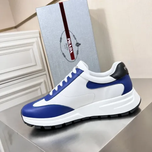 Prada Mens Shoes Casual Luxury Brand Breathable Sneakers with Original Box