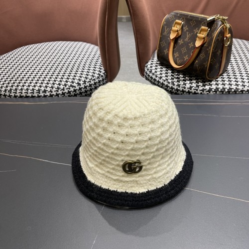 Gucci Womens Cap Knit Bucket Hat Luxury Brand with Original Box  