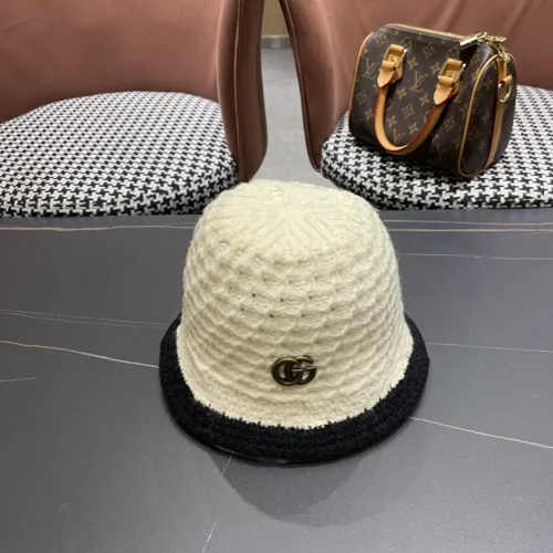 Gucci Womens Cap Knit Bucket Hat Luxury Brand with Original Box  