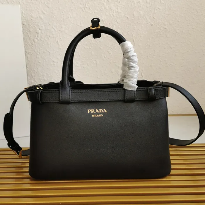 Prada Womens Mens Bags Messenger Handbags Luxury Brand Buckle Small Leather Handbag with Double Belt 1BA418 with Original Box  