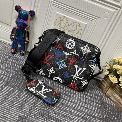 Louis Vuitton Mens Shoulder Bags Luxury Brand Fashion Type Trio Messenger M21396 with Original Box  
