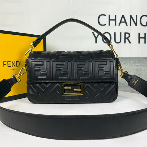 Fendi Womens Bag Shoulder Bags Luxury Brand Baguette leather bag Fashion Bags for Women with Original Box 8BR600A72VF15ZW