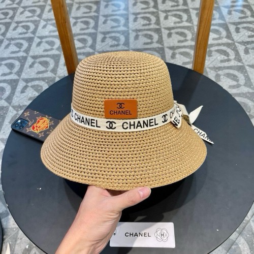 Chanel Womens Hats Luxury Brand Straw Hat Bucket Hat with Original Box  