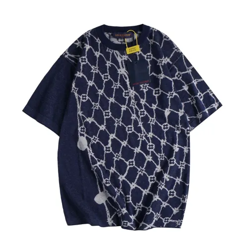 Louis Vuitton Luxury Brand Men Womens Short Sleeve T-Shirt Cotton Short-Sleeved Crewneck 1AFQQR   