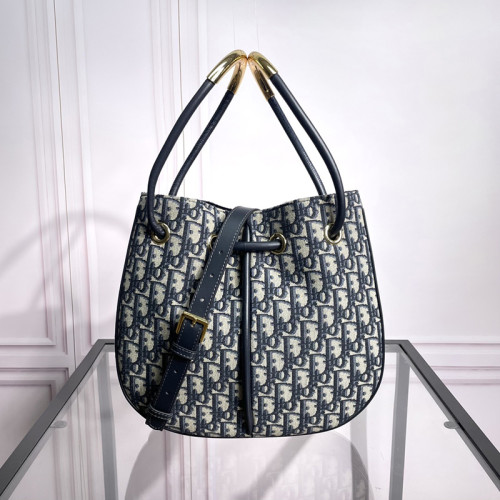 Dior Womens Bags Handbags Luxury Brand DIOR Medium Dior Nolita Bag Blue Dior Oblique Jacquard M2312UTZQ_M928 with Original Box  