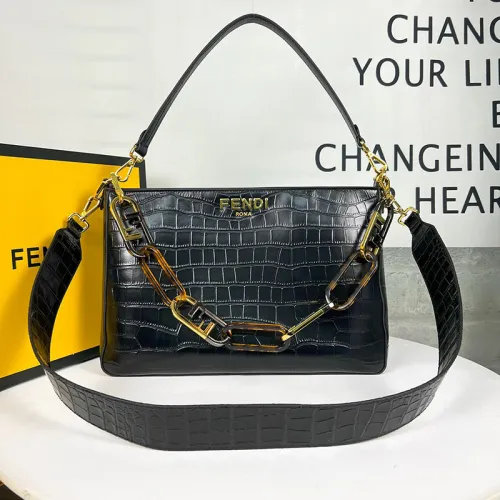 Fendi Womens Bags Shoulder Bag O ‘LOCK Zip Luxury Brand Fashion Bags for Women with Original Box  
