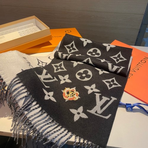 Louis Vuitton Scarves Men Womens Fashion Scarf with Original Box   