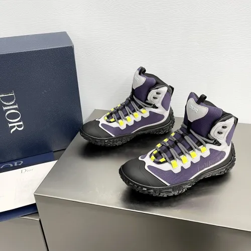 Dior Mens Shoes Sneakers Luxury Brand B28 SNEAKER DIORIZON DERBY SHOE Dior Oblique Jacquard and Rubber with Original Box 3SN277ZJW_H969