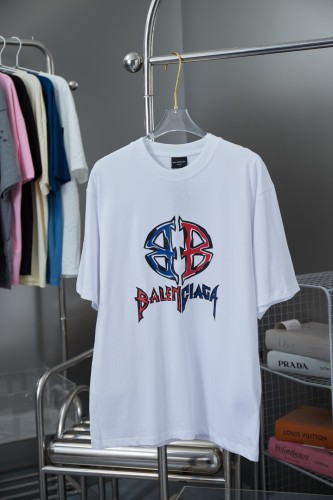 Balenciaga Luxury Brand Women Mens Short Sleeve T-Shirt   