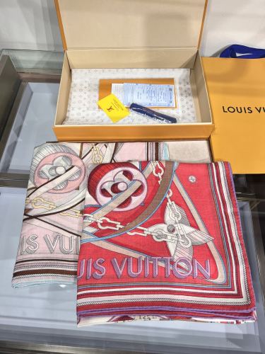 Louis Vuitton Scarves Womens Fashion Scarf with Original Box   