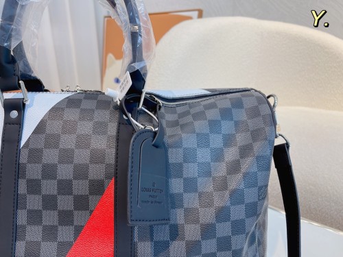 Louis Vuitton Womens and Mens Unisex Bags Luxury Brand LV Keepall Bandoulière 45 Fashion Design Travel Bag