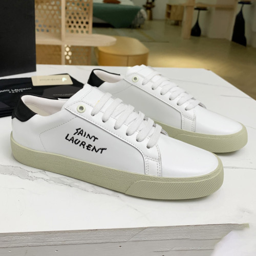 Yves Saint Laurent YSL Women Shoes Casual Luxury Brand COURT CLASSIC SL/06 EMBROIDERED SNEAKERS IN LEATHER with Original Box 61064908G109061 whatapp 