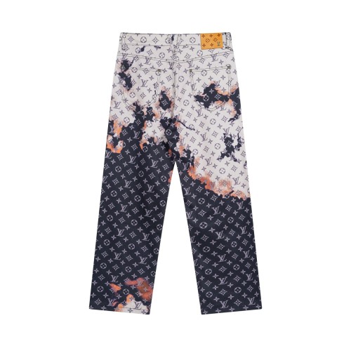 Louis Vuitton Luxury Brand Women Mens Pant Jeans   