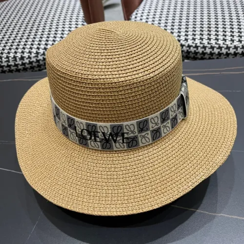 Loewe Womens Bucket Hat Straw Hat Luxury Brand Design Loewe Hats with Original Box  