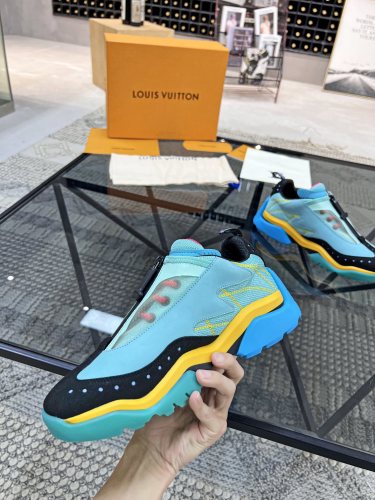 Louis Vuitton Men Shoes Fashion Sneakers Luxury Brand Mens LV RUNNER TATIC SNEAKER with Original Box 1A9UOJ