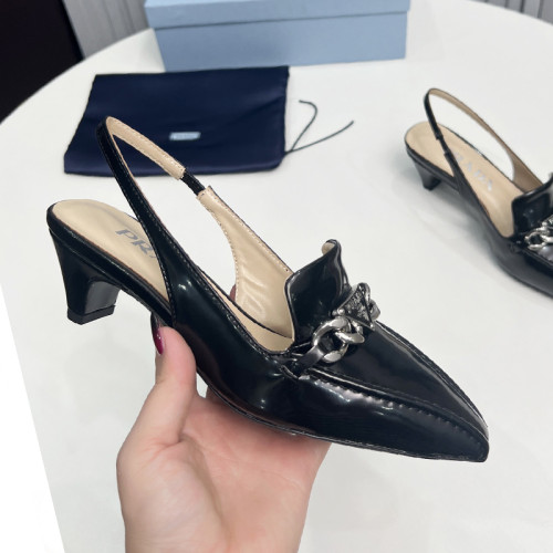 Prada Womens Shoes Sandals Casual Luxury Brand Pumps 4.5cm Heel with Original Box Whatsapp 