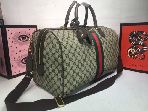 Gucci Womens Mens Bags Travel Handbags Luxury Brand GG 547953 9C2ST 8746 Supreme Ophidia Medium Carry-on Duffle