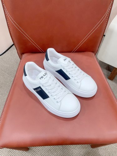 Prada Womens Shoes Sneakers Casual Luxury Brand Breathable Sneakers with Original Box Downtown leather sneakers 2EE364_3LKG_F098Z with Original Box Whatsapp 