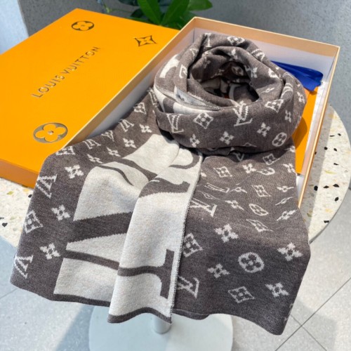 Louis Vuitton Scarves Men Womens Fashion Scarf with Original Box   