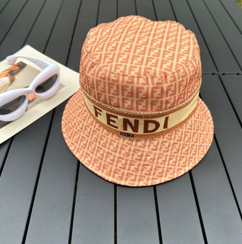 Fendi Men Womens Bucket Hat Luxury Brand Design Fendi Cap with Original Box  
