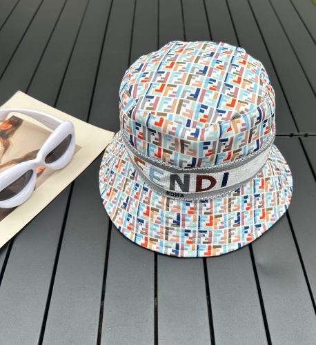 Fendi Men Womens Bucket Hat Luxury Brand Design Fendi Cap with Original Box  