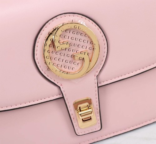 Gucci Womens Bags Shoulder Messenger Bag Luxury Brand Gucci Blondie top-handle bag in pink leather with Original Box  
