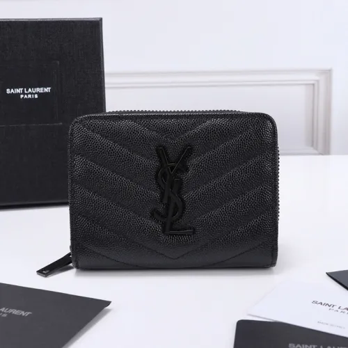 Saint Laurent YSL Womens Bag Designer Luxury Brand Women Wallets Coin Purse with Original Box