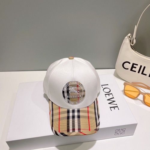 Burberry Womens Mens Cap Baseball Hat Luxury Brand with Original Box  