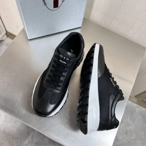 Prada Mens Shoes Casual Luxury Brand Breathable Sneakers with Original Box