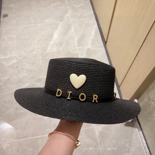 Dior Womens Straw Hat Luxury Brand Design Dior Cap with Original Box  